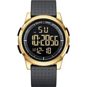 Ultra-Thin Minimalist Sports Waterproof Digital Watches Men with Wide-Angle